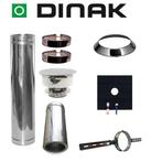 Set EPDM Ø100mm DINAK met nisbus en dakbevestigingsbeugel, Huis en Inrichting, Kachels, Ophalen of Verzenden, Nieuw, Hout, Vrijstaand