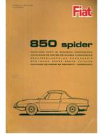 1965 FIAT 850 SPIDER CARROSSERIE ONDERDELENHANDBOEK