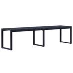 vidaXL Tuinbank 180 cm PS-plaat zwart, Verzenden, Nieuw