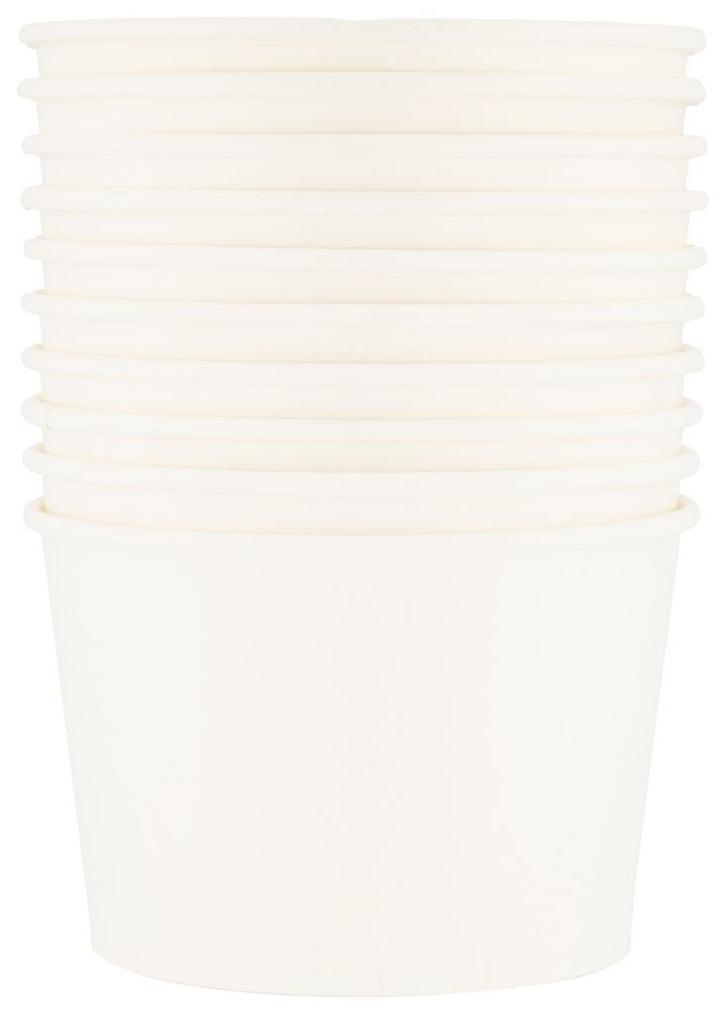 HEMA Papieren bakjes 550ml wit - 10 stuks, Huis en Inrichting, Keuken | Servies, Nieuw, Verzenden
