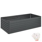 Hoge plantenbak Blomma, 1100l, verzinkt, 200x100x56cm - antr, Verzenden, Nieuw