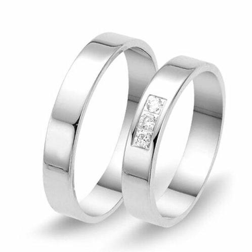 Actie trouwringen in palladium 500 per paar vanaf, Sieraden, Tassen en Uiterlijk, Ringen, Verzenden