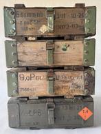 Krat (4) - Militaire industriële dozen. - Hout, Staal, Antiek en Kunst