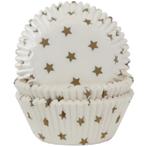 Cupcake Vormpjes HoM Sterren Goud 50x33mm. 48st., Verzenden, Nieuw