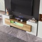 TV-Meubel Hoogglans Wit 200 cm – Modern Lowboard met LED, Verzenden, Nieuw