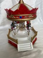 Kerstdecoratie - Vintage draaimolen met muziek - met, Diversen, Kerst, Nieuw