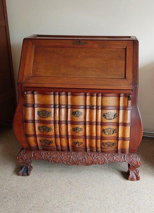 Secretaire - Djati - Rococo/barok, Antiek en Kunst, Kunst | Niet-Westerse kunst