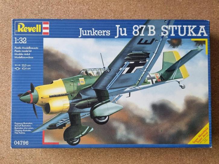 Revell 04796 Junkers Ju 87 B Stuka 1:32, Hobby en Vrije tijd, Modelbouw | Vliegtuigen en Helikopters, Revell, Verzenden