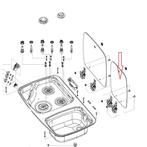 Dometic Spoelbak Combinatie Glasplaat Zwart, Caravans en Kamperen, Nieuw