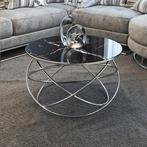 Universum salontafel rond ,Zilver-marble top