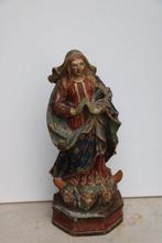 sculptuur, Maria Imaaculata op maandsikkel, 19e eeuw, hout/