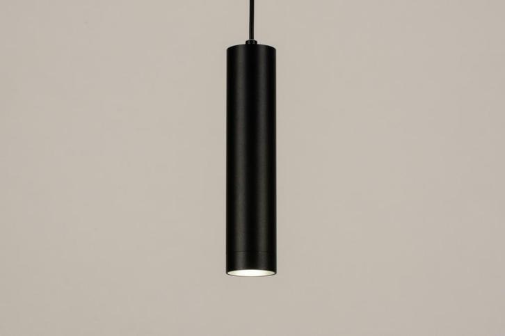 Rietveld Hanglampen - Zwart - Metaal, Aluminium, Huis en Inrichting, Lampen | Hanglampen, Verzenden