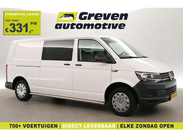 Volkswagen Transporter 2.0 TDI 140PK L2H1 | DC | 6 Zits |, Auto's, Bestelauto's, Handgeschakeld, Diesel, Wit, Volkswagen