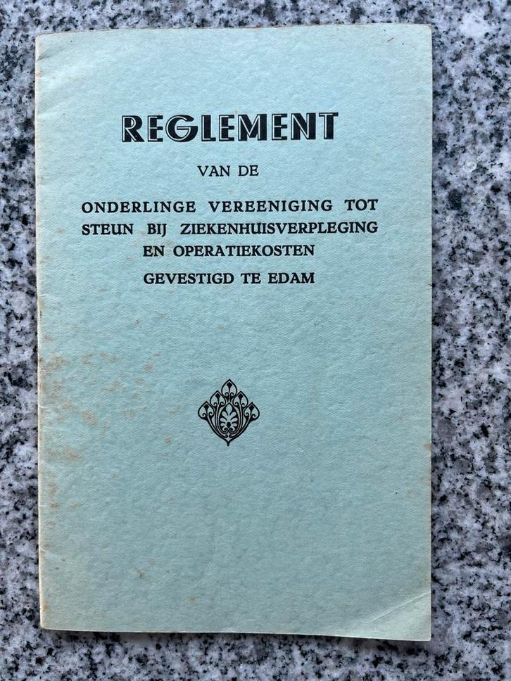 Reglement Onderlinge te Edam, Boeken, Geschiedenis | Vaderland, Gelezen, 19e eeuw, Verzenden
