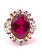 Zonder minimumprijs - Statement ring - 9 kt. Geel goud,