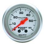 Autometer Ultra-Lite 52mm 60 PSI Mechanical  Boost Gauge -, Ophalen of Verzenden, Nieuw