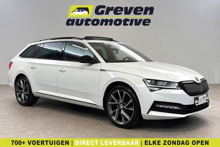 Škoda Superb Combi 1.4 TSI iV 218PK SOH 90% Pano 360° Sfeer, Auto's, Skoda, Te koop, Automaat, Stationwagon, Wit, Superb, Verzenden