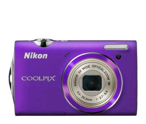 Nikon Coolpix S5100 Digitale Compact Camera - Paars, Audio, Tv en Foto, Fotocamera's Digitaal, Zo goed als nieuw, Verzenden