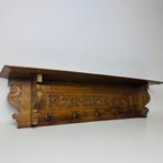 Kapstok - Antieke wandkapstok - Hout, Messing