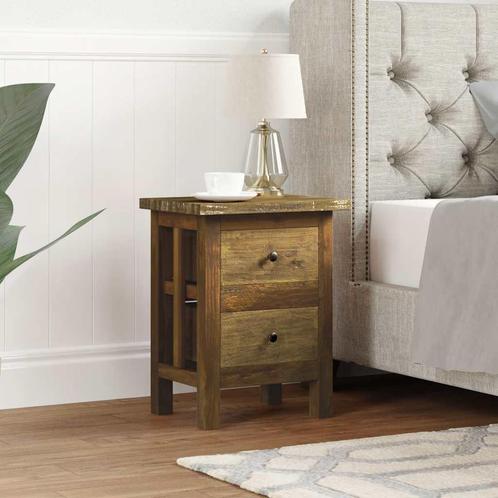 vidaXL Nachtkastje 40x30x51 cm massief mahoniehout, Huis en Inrichting, Slaapkamer | Nachtkastjes, Nieuw, Minder dan 45 cm, Hout
