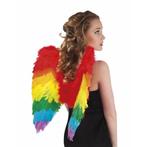 Regenboog verkleed vleugels voor volwassenen 50 cm - Vleug.., Ophalen of Verzenden, Nieuw