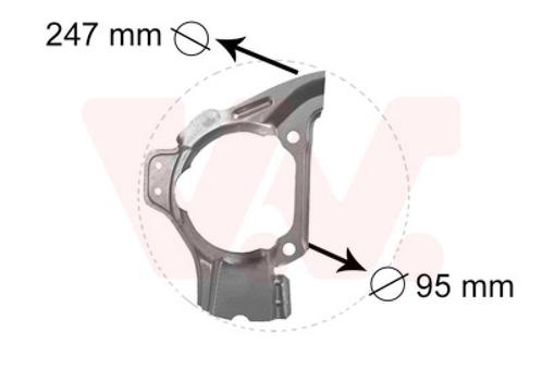 REMSCHIJF BESCHERMER VOOR ALFA ROMEO 145/146 930 1994-2001, Auto-onderdelen, Remmen en Aandrijving, Nieuw, Ophalen of Verzenden
