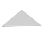 Flat Corner hoekplanchet inbouw 25x25 cm geborsteld Rvs, Verzenden, Nieuw