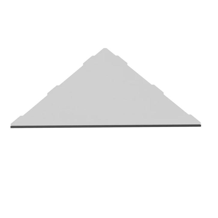 Flat Corner hoekplanchet inbouw 25x25 cm geborsteld Rvs, Doe-het-zelf en Verbouw, Sanitair, Verzenden