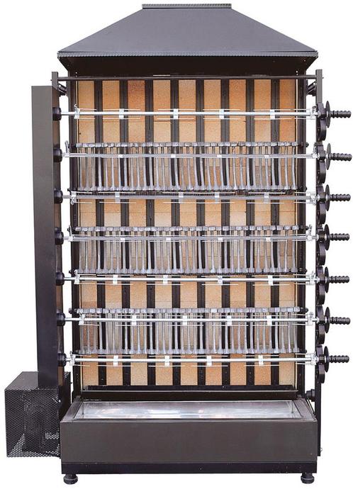 GGM Gastro | Houtskool kippengrill - met 7 spiesen voor 42 |, Tuin en Terras, Barbecue-accessoires, Verzenden