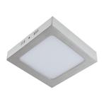 LED Plafondlamp vierkant | 12 watt | Mat chrome | IP20, Ophalen of Verzenden, Nieuw, Kunststof, Modern