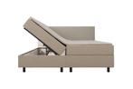 Mörgenn Opberg Boxspring Beige - 140x200 cm, Verzenden, Nieuw, Beige, Modern
