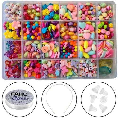 Fako Bijoux® - Kralen Set - Acryl - Sieraden Maken - Serie 9, Hobby en Vrije tijd, Kralen en Sieraden maken, Verzenden