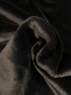 Spectaculair zachtste zwarte bont. - Meubelstof - 300 cm -
