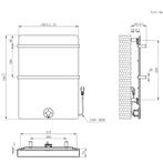 Elektrische Radiator Best Design Brenner Concrete 70x50 cm, Ophalen of Verzenden, Nieuw