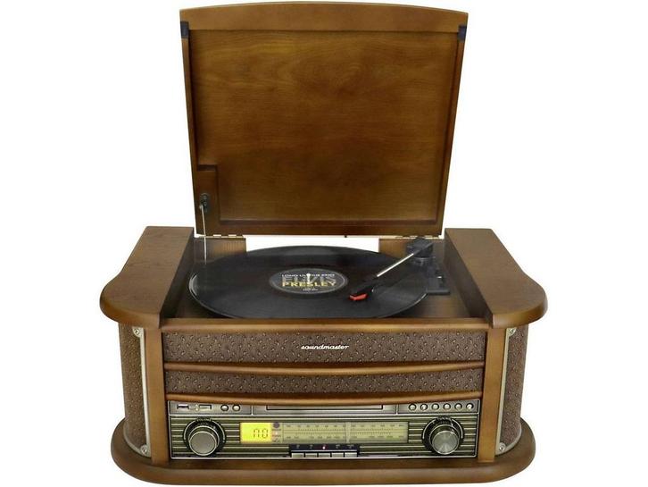 Soundmaster NR560 - Nostalgisch muziekcenter - Platenspeler, Huis en Inrichting, Woonaccessoires | Overige, Zo goed als nieuw