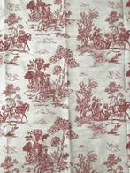 Klassieke rode Toile de Jouy-stof met typische pastorale