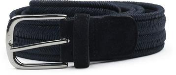 Profuomo Waxed Geweven Riem Navy maat 95 Heren beschikbaar voor biedingen