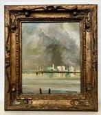 Pietro Fragiacomo (1856–1922), Toegeschreven aan - Scorcio, Antiek en Kunst