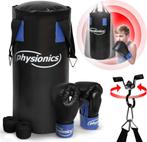 Bokszak - Boksbal - 55 cm lang - 10 kg - Zwart  - Physionics, Verzenden, Zo goed als nieuw