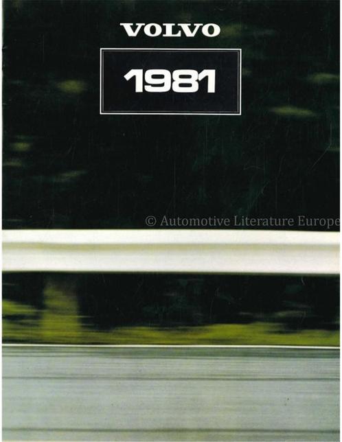 1981 VOLVO PROGRAMMA BROCHURE NEDERLANDS, Boeken, Auto's | Folders en Tijdschriften, Volvo