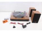 Platenspeler incl twee externe speakers Lenco LS-301WD Hout, Audio, Tv en Foto, Luidsprekers, Verzenden, Zo goed als nieuw