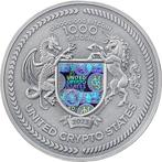 Verenigde Crypto-Staten. 1000 satoshi 2023 Binary Eagle