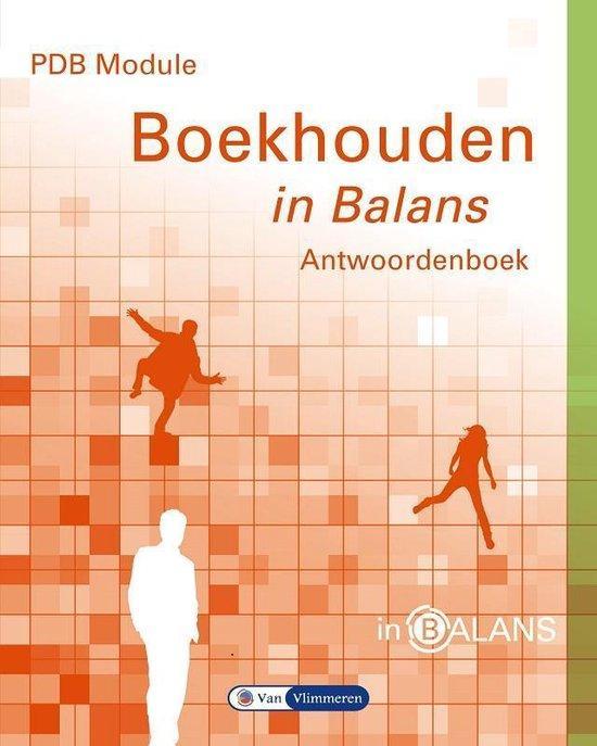 9789462870390 In Balans - PDB module boekhouden in balans, Boeken, Studieboeken en Cursussen, Zo goed als nieuw, Verzenden