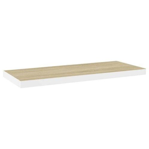 Zwevend Wandrek Eiken/Wit | OP=OP | Sla Nu Je Slag!, Huis en Inrichting, Kasten | Wandmeubels, Minder dan 25 cm, Met plank(en)