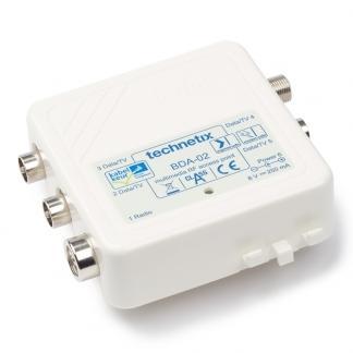 Coax versterker - Technetix BDA-02 (Ziggo gecertificeerd), Computers en Software, Pc- en Netwerkkabels, Nieuw, Verzenden