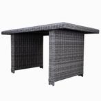 Ibiza XL lounge-diningtafel 140x80xH70 cm antraciet, Tuin en Terras, Tuintafels, Ophalen of Verzenden, Nieuw, Wicker