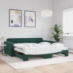 vidaXL Slaapbank onderschuifbed matrassen 100x200cm, Huis en Inrichting, Slaapkamer | Bedden, 100 cm, Eenpersoons, Verzenden, Nieuw