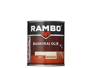 RAMBO BANKIRAI OLIE TRANSPARANT MAT - Kleurloos 0000 - 2,..., Doe-het-zelf en Verbouw, Verf, Beits en Lak, Verf, Overige kleuren