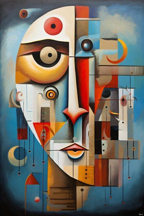 Felix van Horst - Cubist Composition (XXL), Antiek en Kunst, Kunst | Designobjecten