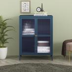 Sideboard Säkylä dressoir 84x64x35 cm marineblauw [en.casa], Verzenden, Nieuw